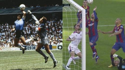 Messi estuvo cerca de replicar "La mano de Dios" este domingo