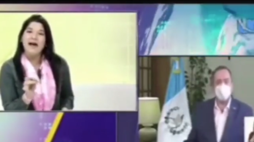 Presentadora hondure&ntilde;a explota contra Giammattei por Caravana