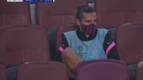 Griezmann, el gran perjudicado al quedarse en la banca del Bar&ccedil;a