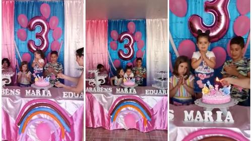 Las hermanas que se hicieron virales en fiesta de cumpleaños