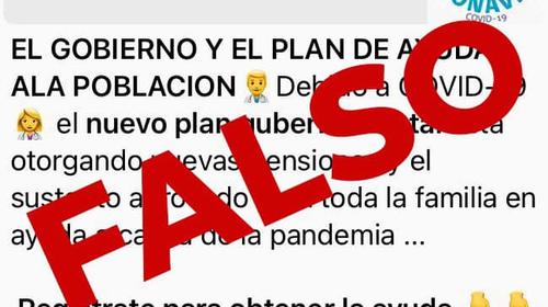 ¿Gobierno ofrece ayuda para la emergencia por Covid? R/FALSO
