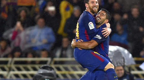 Luis Su&aacute;rez reacciona tras el mensaje de Messi