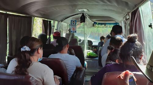 Bus público de Santa Cruz Barillas viola medidas sanitarias