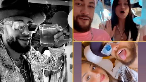 Neymar difunde video para desmentir rumores de "megafiesta"