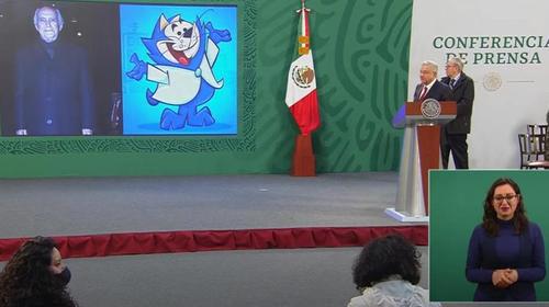 &iquest;Qu&eacute; hac&iacute;a Benito Bodoque en conferencia de presidente de M&eacute;xico?