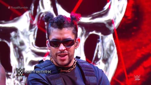 Así fue la presentación de Bad Bunny en el Royal Rumble de la WWE
