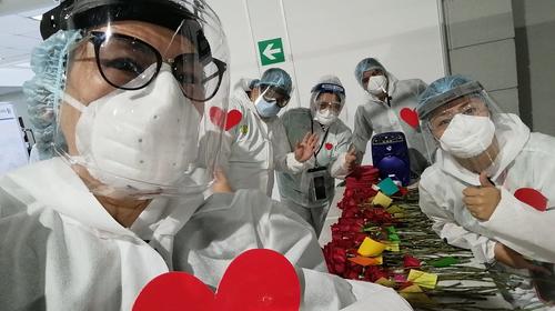 Así celebraron el Día del Cariño en el Hospital Temporal