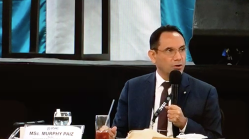 La despedida de Murphy Paiz en la sesión de la Usac  (video) 