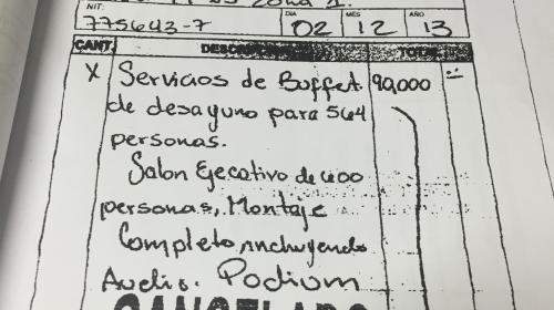 Esta es la factura fantasma que entregó el hijo de Jimmy Morales 