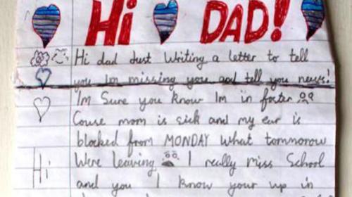 La emotiva carta de Navidad de un ni&ntilde;o a su padre fallecido