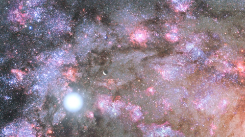 "Sparky", una galaxia enorme en construcci&oacute;n