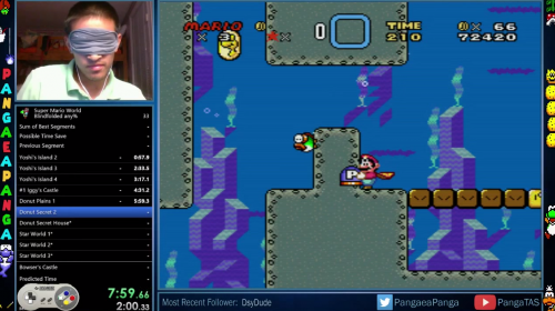 Un joven logra superar S&uacute;per Mario World con los ojos vendados