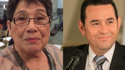 Jimmy Morales fue acompañado por su madre en viaje a Israel