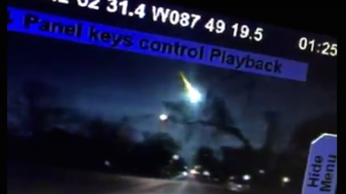 C&aacute;mara de seguridad graba la ca&iacute;da de un meteorito