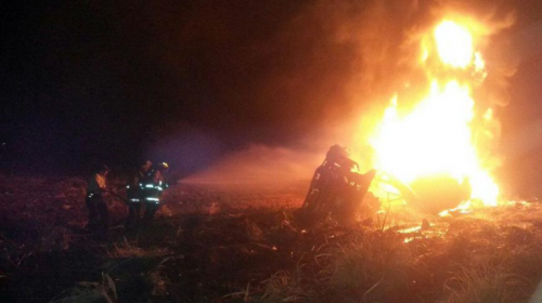 Cami&oacute;n que trasladaba combustible se incendia en Escuintla