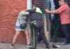 Agente municipal se va a los golpes en plena calle