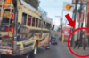Piloto de bus es captado poniendo en peligro a varios peatones