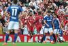 Liverpool tuvo un doble partido amistoso contra el Como