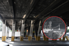 As&iacute; se ven los da&ntilde;os en el puente Perif&eacute;rico y Aguilar Batres
