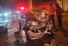 Veh&iacute;culo se incendia tras fuerte colisi&oacute;n en la avenida Hincapi&eacute;