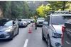 Accidente vial complica el tr&aacute;nsito en Mixco la tarde del s&aacute;bado