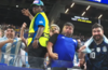 Speed enfrenta gritos y gestos agresivos de hinchas argentinos