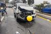 Fuerte colisi&oacute;n afecta el tr&aacute;nsito en carretera a El Salvador