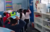 Esta fue la reacci&oacute;n de un maestro durante el temblor 