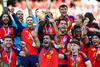 Reacci&oacute;n de los jugadores espa&ntilde;oles tras ganar el Mundial