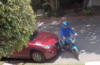 VIDEO: conductor se roba el emblema de un auto en zona 15