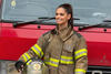 Reina de belleza Naida Estubier comparte su faceta de bombero 