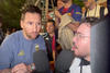El gesto de Messi con un periodista con par&aacute;lisis cerebral