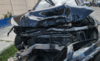 As&iacute; qued&oacute; el auto de conductora tras accidente en la San Juan