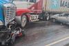 M&uacute;ltiple accidente de tr&aacute;nsito complica el paso en Villa Nueva