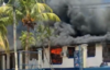 Centro de Salud de Paz&oacute;s, Alta Verapaz, arde en llamas (video)