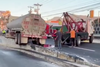 Accidente en viaducto de Villa Nueva afecta tr&aacute;nsito