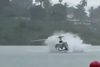 Video capta momento en que helic&oacute;ptero cae al lago de Atitl&aacute;n