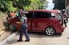 Fuerte accidente en Mixco deja a una persona herida de gravedad