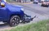 Fuerte accidente deja dos heridos en zona 16