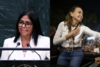 Delcy Rodr&iacute;guez acusa a Machado de montar "show" con su regreso