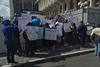 Familiares de guardias de Fraijanes II protestan en Tribunales