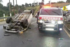 As&iacute; qued&oacute; un veh&iacute;culo que perdi&oacute; el control en la Interamericana