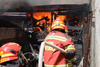 Adultos mayores se salvan de un incendio en la zona 19