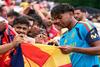 Espa&ntilde;a entrena con puertas abiertas tras ganar el Mundial