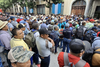 Exmilitares bloquean el ingreso al Congreso de la Rep&uacute;blica
