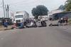El bloqueo en carretera que se registra este martes